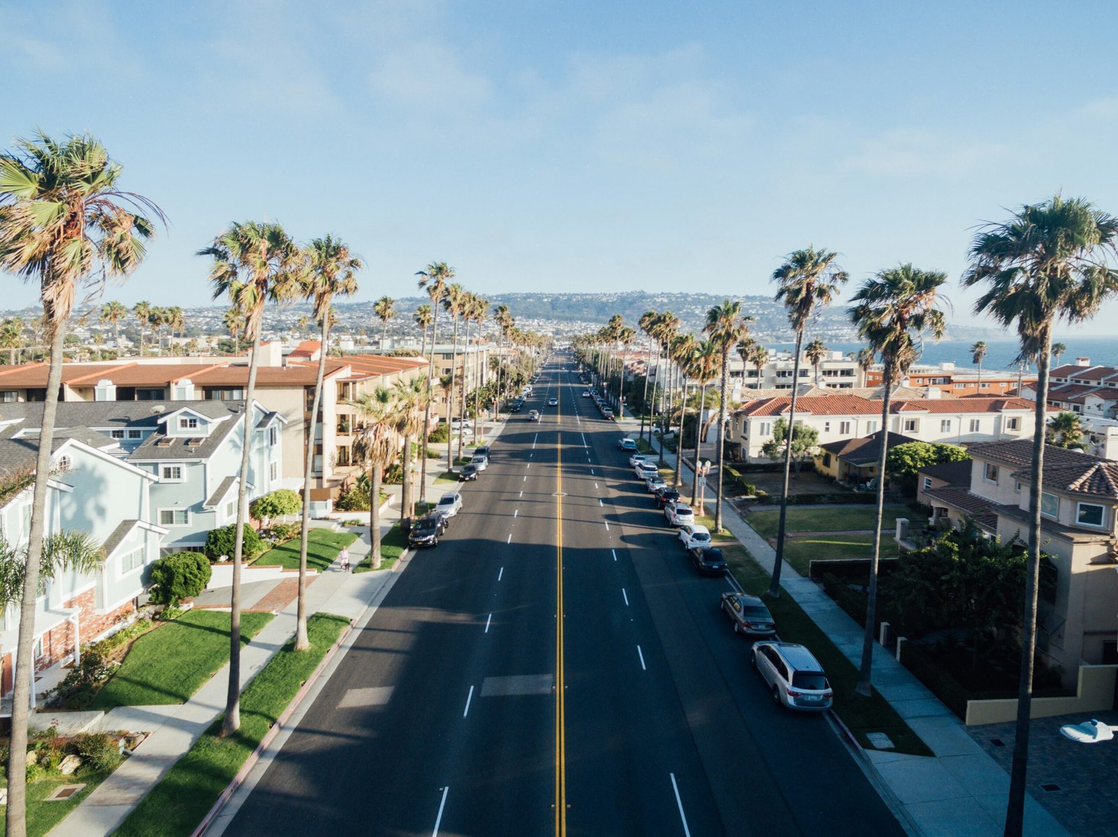 Vista aérea de California